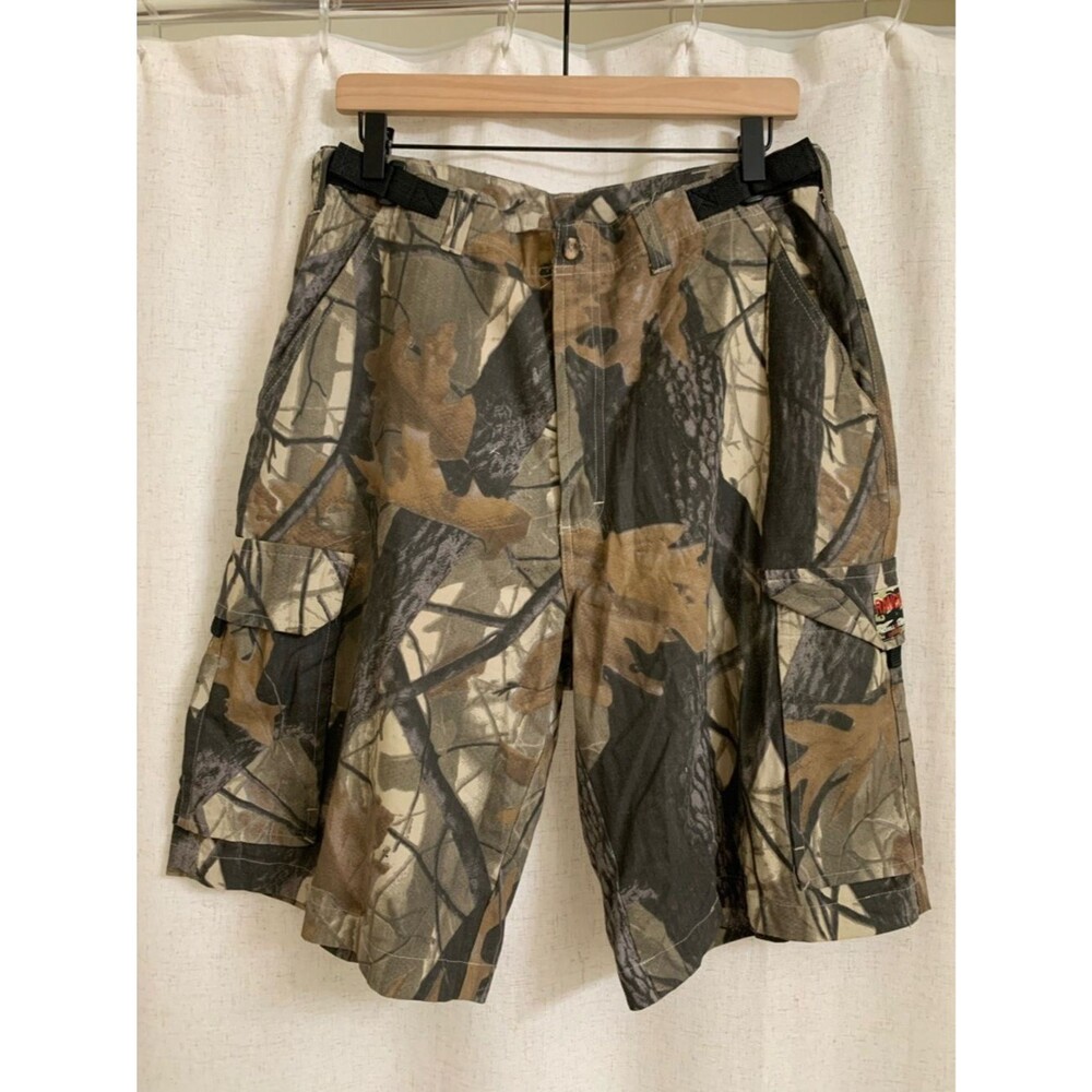 Merrill & Forbes RANGER 11” Mens 100% Cotton Camo Cargo Shorts Realtree Style 34